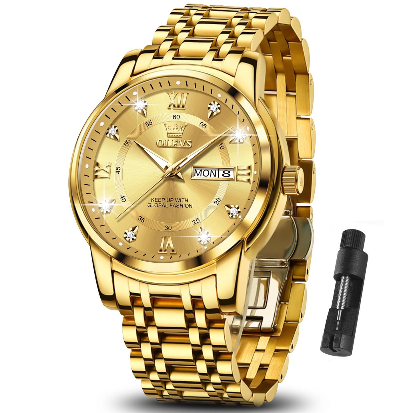 Gold Stainless Watch