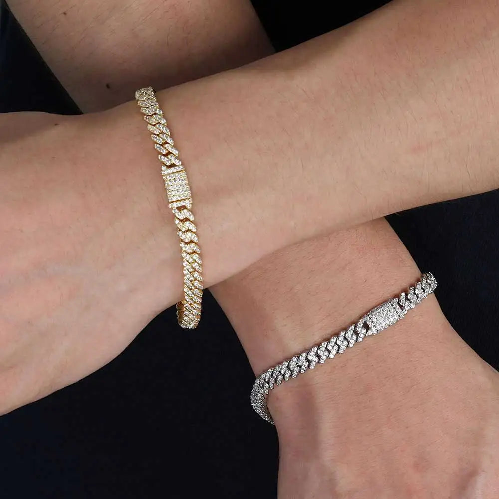 Iced Out Bracelet Miami Cuban Link