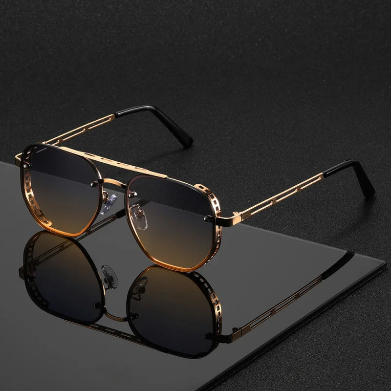 Aurum Edge™ Luxury Aviator Sunglasses